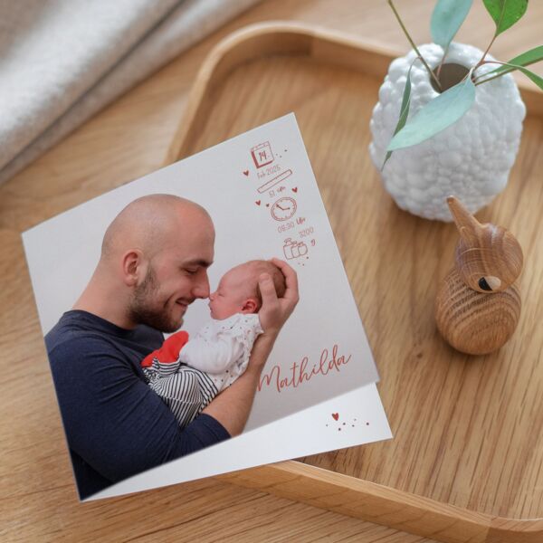 Geburtskarte Hello
