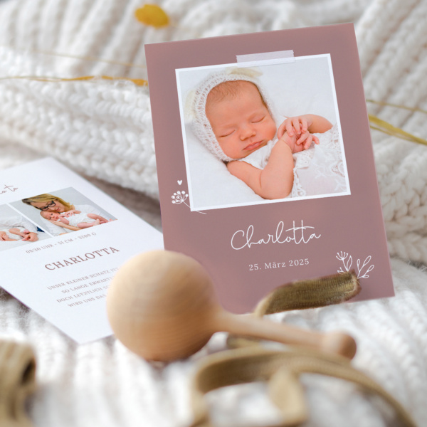 Geburtskarte Natural Love