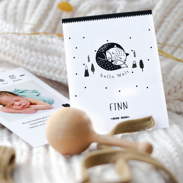 Geburtskarte Scandi Love