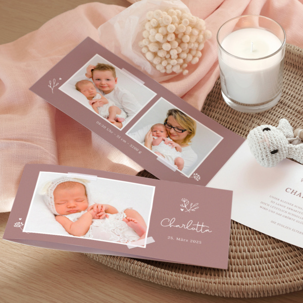 Geburtskarte Natural Love