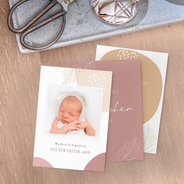 Meilensteinkarten - Glückskind